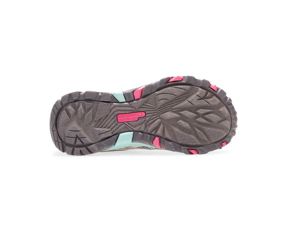 Merrell Sneakers Grey - Moab FST Low Waterproofs - Kids 47ZEXJCIW